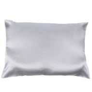 (KAWM) Both Sides Natural Pure Silk Pillowcase for Hair and Skin, 600 Thread Count 50X75cm-Silver Gr