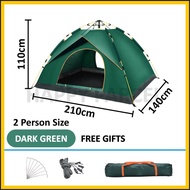 2/3/4 Persons Khemah Camping Waterproof Outdoor Camping Tent Automatic Tent Camping Deer Creek Tent 