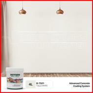 ◳ ◶ ◷ BOYSEN PERMACOAT LATEX PAINT COLOR SERIES TULLE WHITE (B-7501)