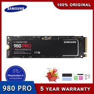 Samsung SSD 980 PRO 500GB 1TB 2TB M.2 2280 Nvme PCIe Gen 4.0X4ฮาร์ดดิสก์โซลิดสเตทไดรฟ์ภายในสำหรับคอมพิวเตอร์โน๊ตบุ๊ค PS5 Igdxch