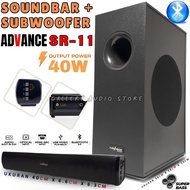 Advance SR-11 Speaker Bluetooth Soundbar TV + Subwoofer Home Theater Super Bass | Speaker Karaoke Fu