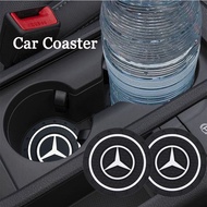 [Ready Stock]Car Coaster Water Cup Bottle Holder Anti-slip Pad Decoration Mat Car Styling Accessories for Mercedes Benz W212 W204 W213 W205 W211 A180 A200 B180 C180 E200 CLA180 GLB200 GLC300 S CLS GLA GLE Class