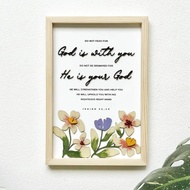 God Is with You {Isaiah 41:10}: 3-D wooden lettering for home decorations and