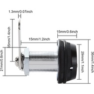 JMIATRY 4 Set Combination Cam Lock 1-1/8 Inch Cylinder Password Coded Lock Combi-Cam Lock for Cabine
