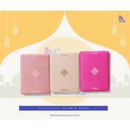 MERAH A5 Alquran Translation Al Hufaz Alquran Women Exclusive Zipper Quran Muslimah Cordoba Translation - Synthetic Leather Wallet MOTIF Diary Journal Small Plain Line DELUXE - FULL COLOR QPP Paper PINK CREAM COLOR - Easy Memorizing Method 5 Time