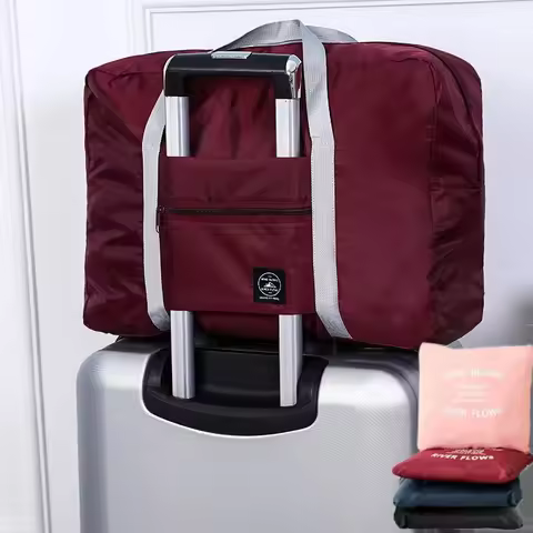 Folding Travel Organiser Bag Luggage Bag Travel Handheld Boarding Bag Large Capacity Travel Storage 