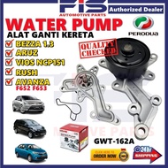 FIS GMB Original Water Pump Perodua Bezza 1.3 Aruz Toyota Avanza F652 F653 Vios NCP151 GWT-162A