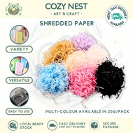 [Price Reduced!] Assorted 20g Vibrant Shredded Paper Packs, Filler for Gift Boxes, Packaging, Filler