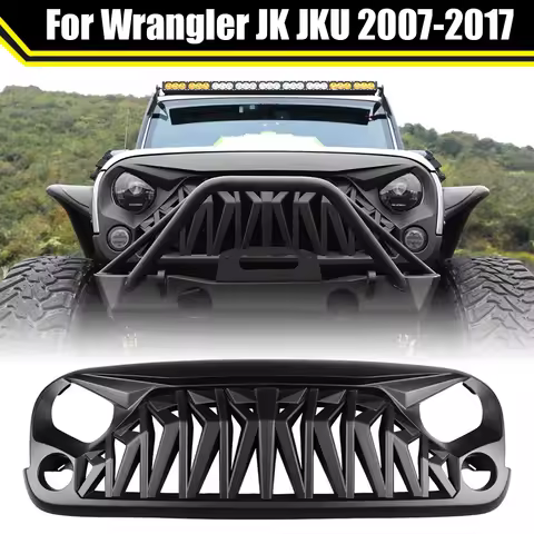 4X4 Off Road Modified Grill For Jeep Wrangler JK JKU 2007-2017 Front Grille Car Accessory Pickup Rac