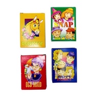 Happy family playing card