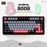[𝐅𝐑𝐄𝐄 𝐒𝐇𝐈𝐏𝐏𝐈𝐍𝐆] 8008 Keycaps | Cherry Profile | PBT Dye-Sub | Royal Kludge Tecware Keychron Akko Key