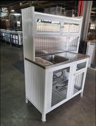 ตู้ครัวอลูมิเนียม 100 CM / แบบอ่าง