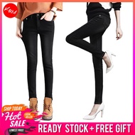 Black Skinny Jeans / Slim Fit Women Jeans / Ladies Trouser [M402-2H] BK