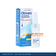 Nhỏ mũi Otriven Đức 10ml xịt mũi chống ngạt cho bé từ 0-12 tuổi và người lớn