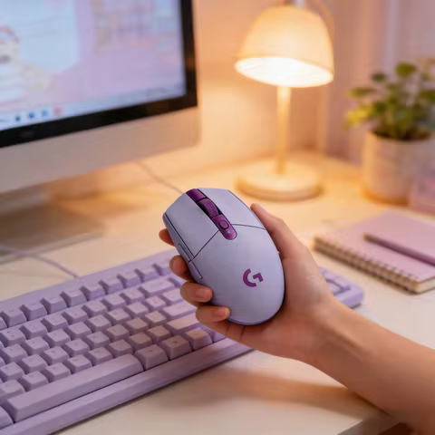 Logitech G305 Wireless Gaming Mouse, HERO 12K Sensor, Lightspeed 2.4G, 6 Programmable Buttons, 250H 