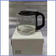 ❀Ready❀ Replacement Glass Carafe ONLY for Imarflex ICM-300 Coffee Maker (HX)
