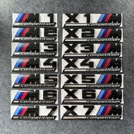 Suitable for BMW Logo Decorative Sticker Modified M4 M5 X1 X3X5 Thunder Version M3 Logo Black Samura