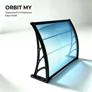 Awning Roof Outdoor Aluminium Awning Rumah Heavy Duty Sunshield Polycarbonate Rain Waterproof Blind 