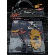 Brake pedal gear shift set package plus wr 155 gear cover supermoto wr 155 set package brake pedal g