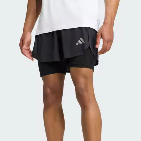 Adidas Authentic SHORTS Men's Two-in-One Running Sport Shorts KE2286