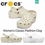 Crocs ของแท้ รองเท้าแพลตฟอร์ม พื้นหนา 4.1 ซม. สไตล์คลาสสิก สําหรับผู้หญิง #206750