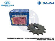 MODENAS PULSAR NS200 RS200 100% ORIGINAL BAJAJ SPROCKET OUTPUT TRANSMISSION 14T DV101048