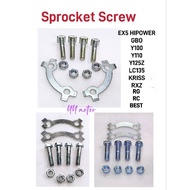 SKRU HUB SPOCKET C70/ GB0/ EX5/Y80/Y125/LC135/KRISS110/RXZ