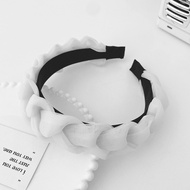 PTT Bando Kepang Satin Korea Scrunchie Headband Bandana Polos Wanita Bksesoris Rambut Wanita Fashion