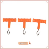 TOPBEAUTYMY 10 Pcs Hook Fishing Baiting Rig Tool, Stainless Steel T Shape Handle Fishing Baiting Rig