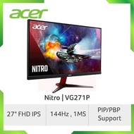 Acer Nitro VG271 P UM.HV1SG.P02 FHD (1920x1080) IPS Monitor 144Hz HDR 400 3 Yr Warranty