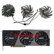 3FANs 4PIN CF-12910S CF-12915S GPU Fan for INNO3D GeForce RTX4070 4070ti X3 OC Graphics Card Replace