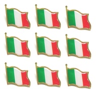 A Italy Pakistan American Flag Brooch World Badge Small Badge Alloy Crystal Epoxy High-Grade Butterf