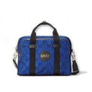 Tas Pria Gucci Off The Grid Briefcase GG Nylon Blue Original