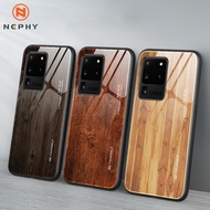 Wooden Tempered glass Case For Samsung Galaxy S9 S10 S20 Ultra Plus 5G Note 9 10 Pro Lite A10 A30 A50 A70 A80 Mobile Pho