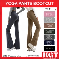 KGT BOOTCUT Hip-Lifting ICE SLIK SCUBA Pants Wide Legs Yoga Pilates Sport Fitness Casual 鲨鱼裤