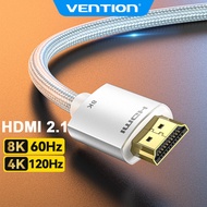 Vention HDMI Male to Male 2.1 Cable 8K 60Hz 4K 120Hz High Speed 48Gbps for Laptop PS4 Monitor Projec