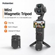 Mini Magnetic Tripod 1/4" Screw Ultra-Light 18g Foldable Stand for DJI Pocket 4P/4/3 GoPro DJI Actio