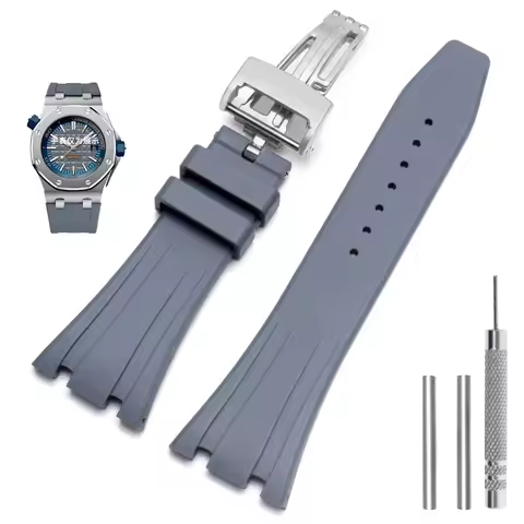 Silicone Watch Straps 26mm 27mm Watchband For AP 15400 15202 15500 15703 26470SO Royal Oak Offshore 