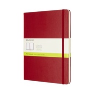 MOLESKINE 經典紅色硬殼筆記本 XL 空白 - 燙金服務