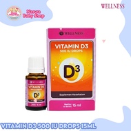 Wellness Vitamin D3 500 IU Drops 15ml