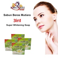 KBrothers Sabun Beras Mutiara 3in1 Super Whitening Soap 60g 100%ORIGINAL