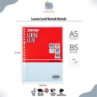 Joyko Loose Leaf Grid Joyko Loose Leaf Checkered Paper/ Grid Binder Filling Paper