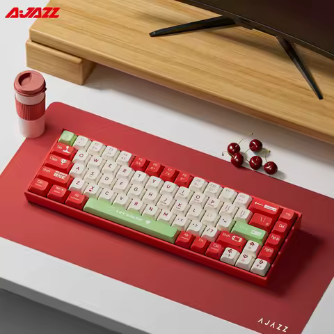 Ajazz BT AK680 Gaming Mechanical Keyboard 2.4G Usb Keyboard Hot Swappable Multi Device Portable Mini