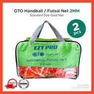 GTO Handball Futsal Net 3MM Orange / Netting Goal Post / Sepasang Jaring Gol Bola Baling Oren