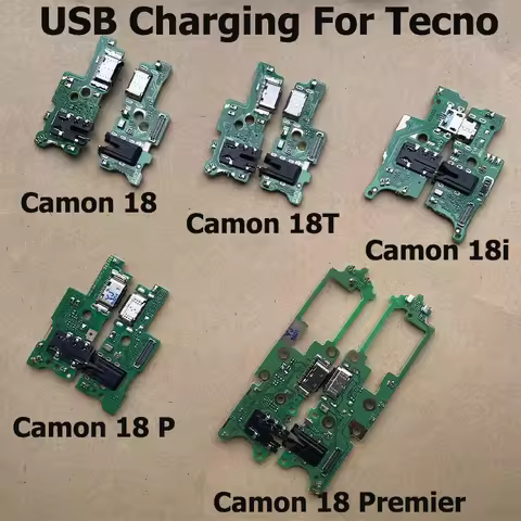 For Tecno Camon 18 USB Charging Dock Port Socket Jack Plug Connector Charge Board Flex Cable For Cam
