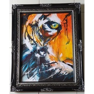 Positive abstract painting size 60x80 includes frame