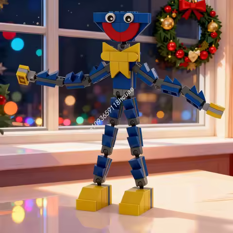 131pcs MOC Huggy Wuggy Games Model Building Blocks Architecture Christmas Gifts Assemble DIY Creativ