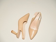 รองเท้าเเฟชั่นผู้หญิงเเบบคัชชูเเฟชั่นเปิดหน้าเท้าส้นปานกลาง No. 15-1 NE&amp;NA Collection Shoes