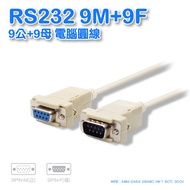 RS232 9 Male+9 Female Computer Round Wire 10m (CB-8)