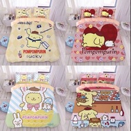 布丁狗 布甸狗 床單套裝 被套 pompompurin 公仔 床上用品 床笠 枕頭袋 pudding dog